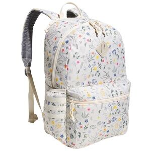 Adidas Classic 3S 5 Backpack Meadow Floral Wonder White / Wonder White NWT